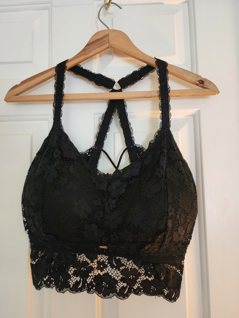 Jady K Juliette Bralette Black Size 1x/2x lace Corset Full Coverage